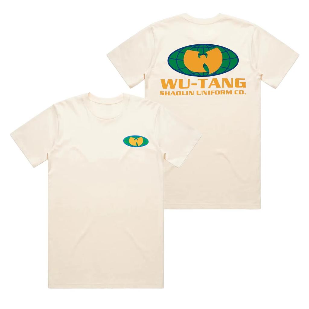 Retro Wu Tang Clan Iconic Logo Graphic Tee 90s Hip Hop Streetwear Casual Unisex Short Sleeve Top