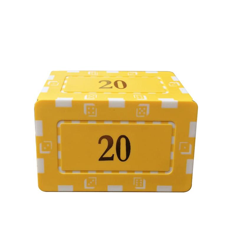 10 pièces/lot argile Las Vegas jetons de Poker 14g ensemble carte de Casino jetons de Poker divertissement pièces de monnaie en dollars jeu de cartes LasVegas