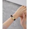 Citizen Q&Q Women's Watch Waterproof (Brown / Leather Band) Analog Square Dial Gold QA69-103