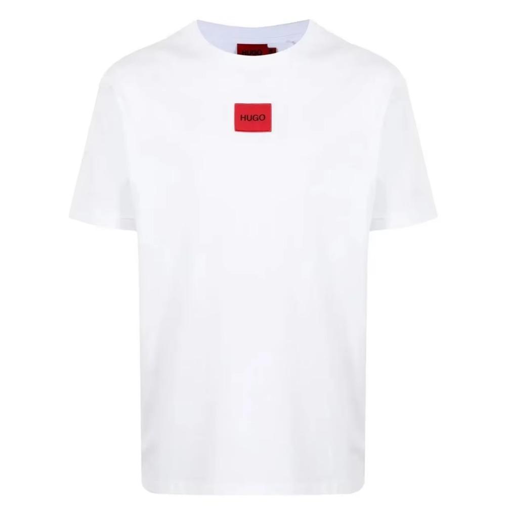 Hot Sale Men Women Fashion Summer Hugo Print Cotton T-shirt Brand Short Sleeve Tshirt Clothes Designer Luxury Tee Tops T Shirt