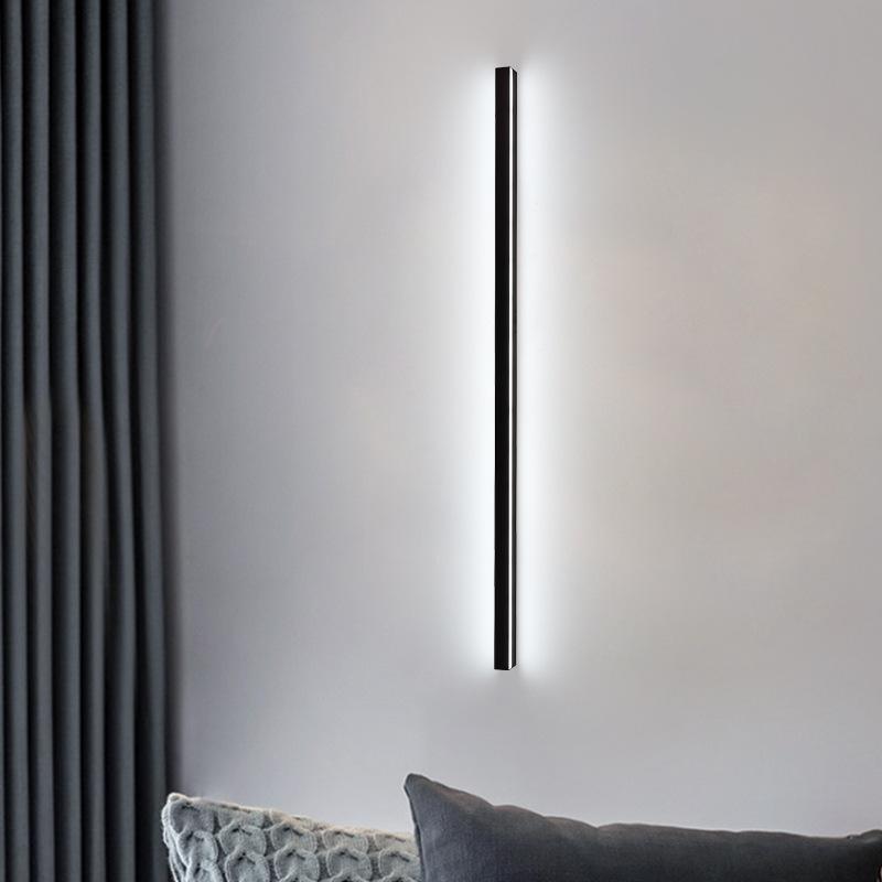 Wall Light Modern Minimalist Indoor Wide Long Stric LED Light Living Background Personality Bedroom Bedside Aisle Wall Lamp