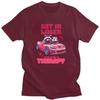 Unisex Get In Loser Therapy Ride T Shirts Streetwear Short Sleeves Pure Cotton Humor Sarcastic Tshirt Leisure Graphics Tee Tops