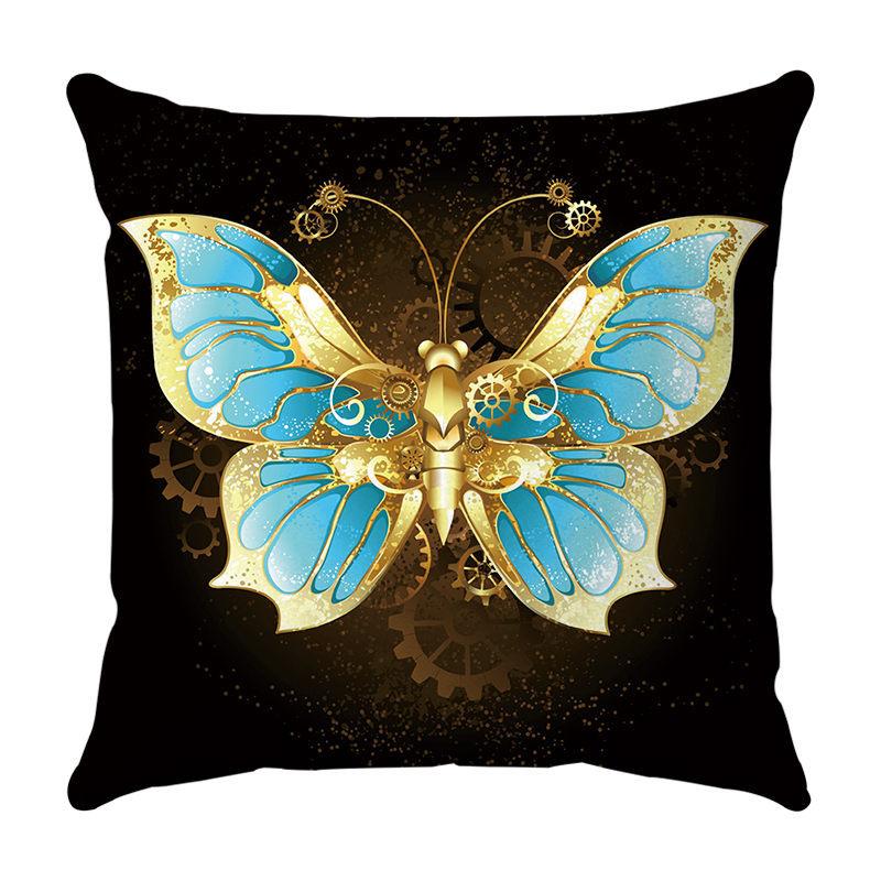 Divination and butterflies Digital printing short plush pillow covers for car sofa office cushion cover home goods 60x60cm