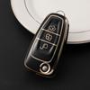 Key Case for Ford 2013-2019 Kuga & 2012-2018 Focus with Gold Trim