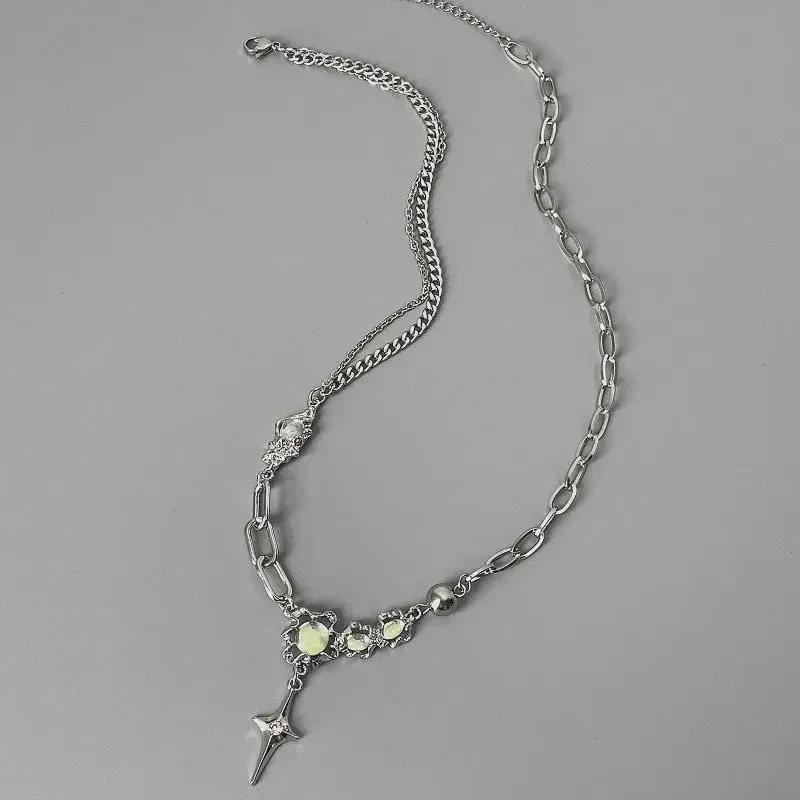 Moonstone Zircon Necklace: Luxury Summer Design for Women