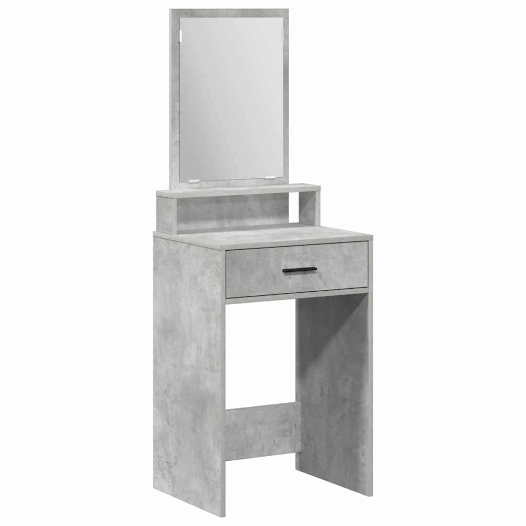 Makeup Table Concrete Grey 50 x 41 x 140 cm Particleboard