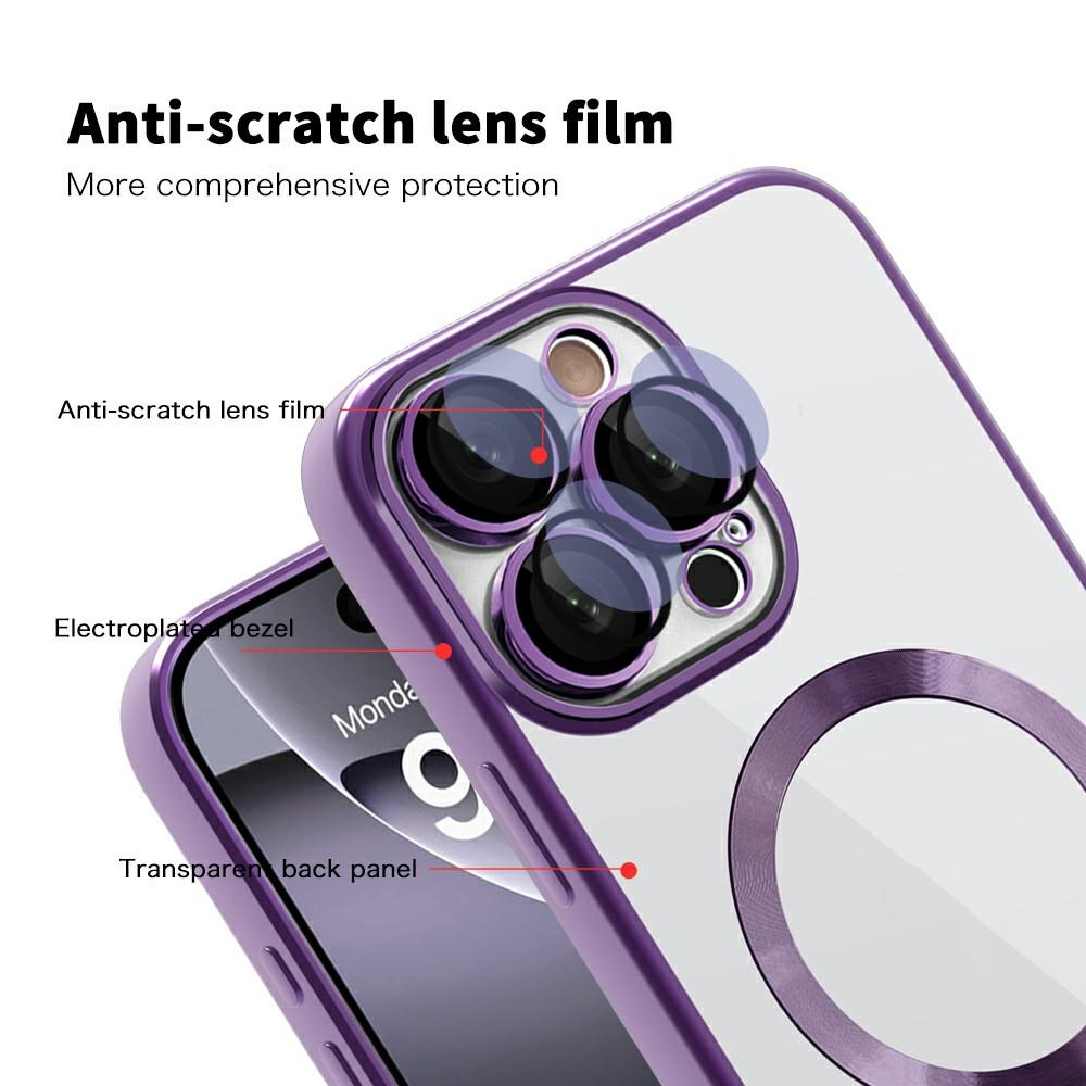 For iPhone 16 Pro Max Case Compatible with MagSafe TPU+PC Clear Back Cover
