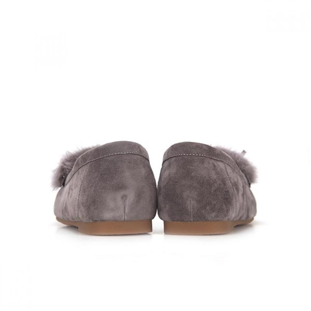 BARBARA Camurça de Pele de Ovelha Pelo Plano 1cm Bbf542gy