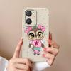 For Vivo Y03t iQOO Z9 Lite U5x Y18i Y18t Y02t Y400 Pro Cute Owl Cellphone Cover Camera Protection Liquid Silicone Anti Slip Shell For Vivo Bumper Case