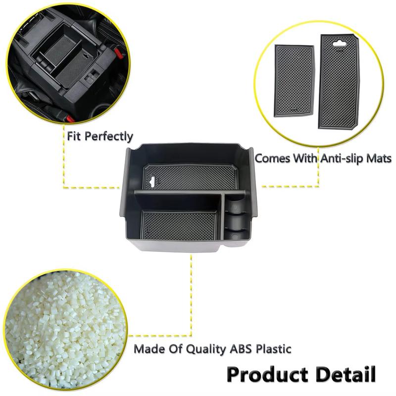 Center Console Armrest Box Storage Organizer Tray for Jeep Wrangler JK JKU Sahara 2011-2017 Interior Car Tidying Accessories