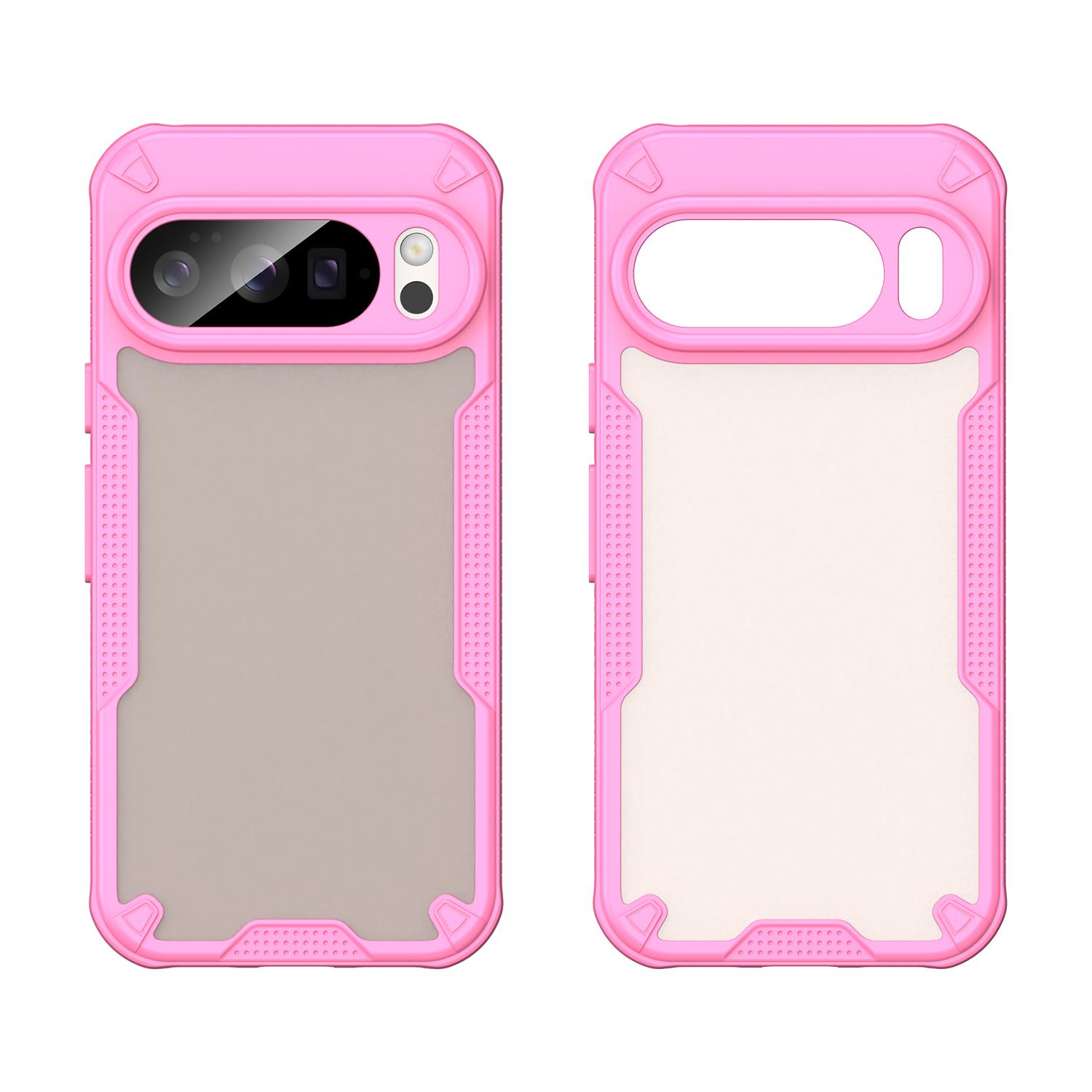 

For Google Pixel 10/10 Pro Case Hybrid Frosted Phone Back Cover Blue