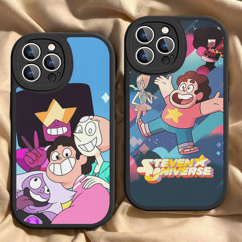 Classic Animation S-Steven U-Universe Phone Case Hard Leather For IPhone 16 15 14 13 12 Mini 11 14 Pro Max Xs X Xr 7 8