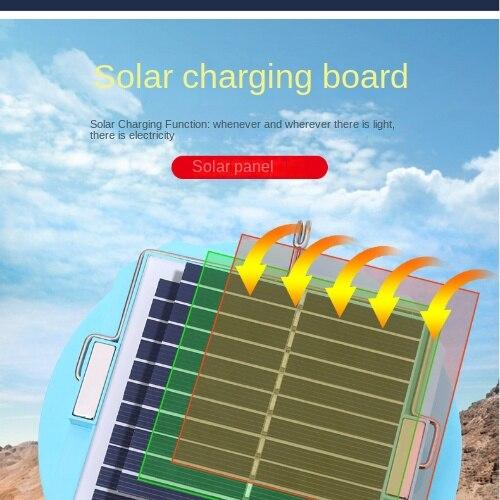 Solar Outdoor Tent Camping Light Charging Emergency Light Portable High Brightness LED Night Market Stall Lighting