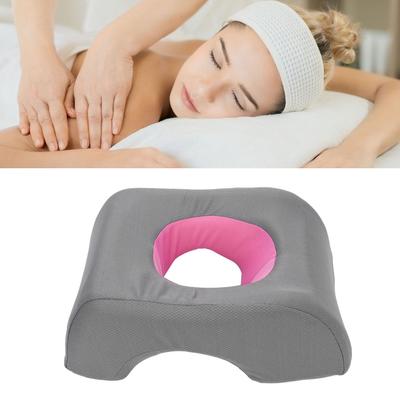 Face Down Pillow Soft Center Hole Portable Face Headrest Pillow Cushion for Beauty Salon Home