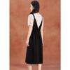 Women's Lyocell A-Line Faux Two-Piece Summer Dress