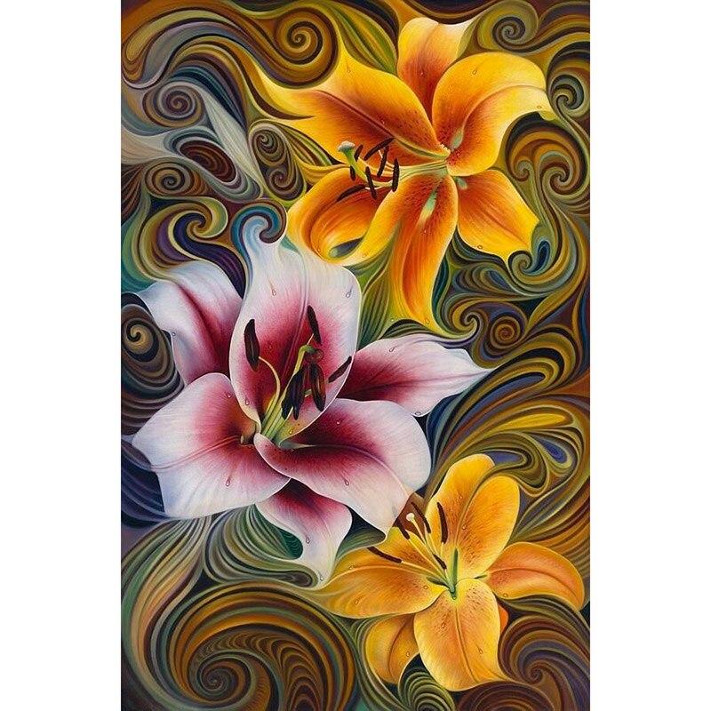 Diy 5D Diamond Painting Full Round Drill Abstract Colorful Picture Diamond Mosaic Diamond Embroidery Home Decor Wall Art