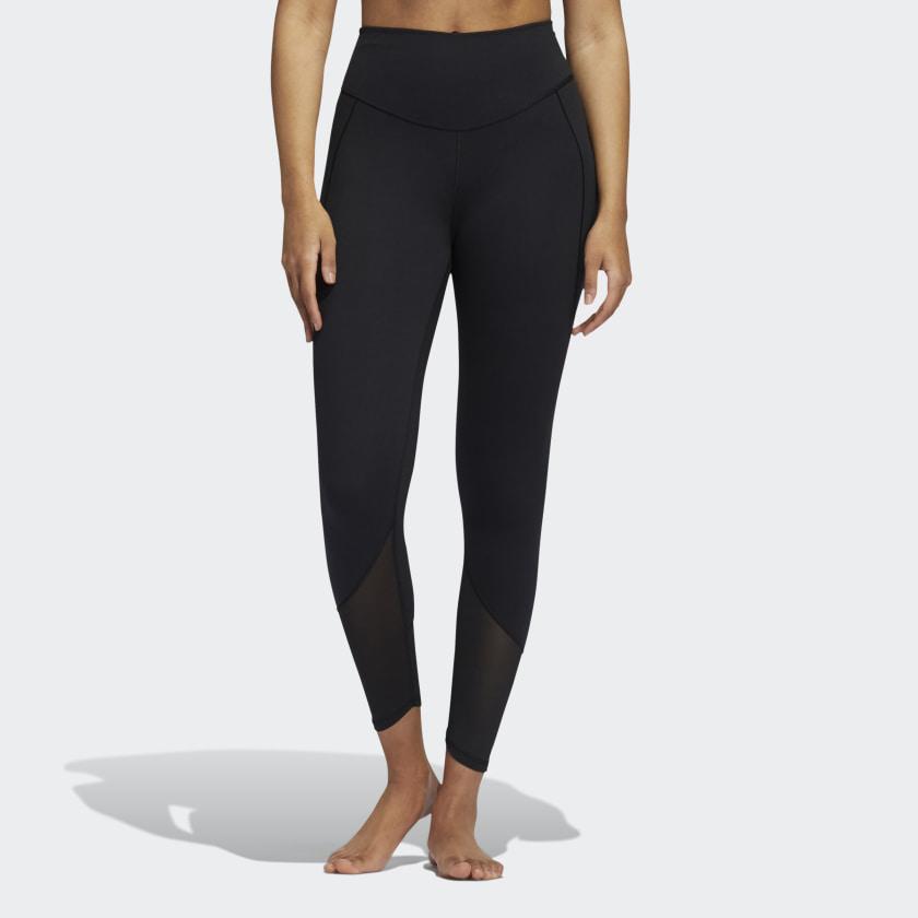 Adidas Casual Sports Cropped Leggings Women Bottoms Black GR8096