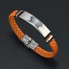Fashionable Handmade Leather Cord Bracelet With Stainless Steel Hardware Slim Design Fits Most Wrists Great As Friendship Or Romance Gift