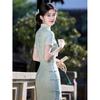 Summer cheongsam green 1011 new improved new Chinese-style young temperament dress high-end test dress