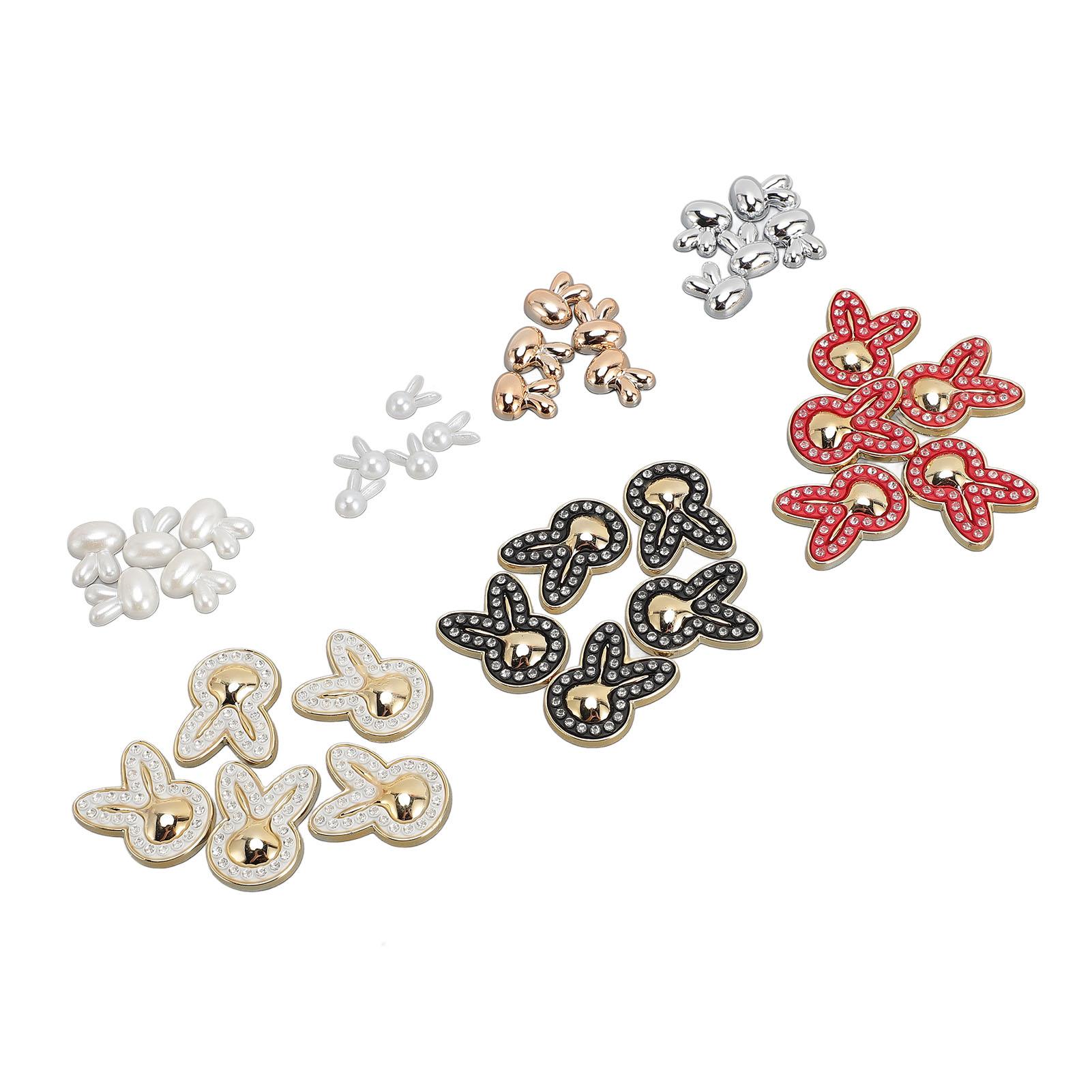 

35Pcs Rabbit Charms Bulk Cartoon Animal Shape Cute Bunny Jewelry Making Crafts Supplies Flat Bottom