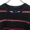 REGULATION Yohji Yamamoto Border Pattern Long Sleeve Knit 2 Navy Men's Used