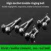 5/10Pcs Fishing Alert Bell Clip Stainless Steel Fish Bite Sound Alarm Fishing Rod Clamp Ring Feeder Top Tip Clips Fishing Tackle