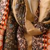 New Autumn Fashion Women Viscose Scarf Lovely Vintage Floral Tassel Hijab Shawls And Wraps Foulard Echarpe Muslim Sjaal 180*90Cm