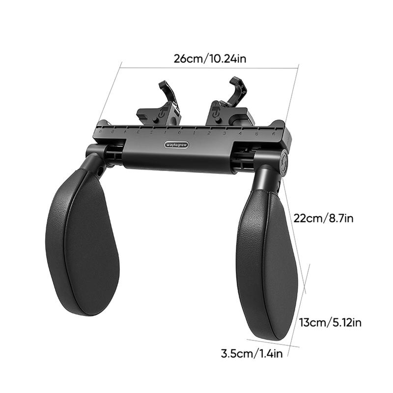 1Pc Adjustable Car Seat Headrest with Memory Foam and Side Pads Sleep Side Head Neck Stretch Support Headrest Car Accessories