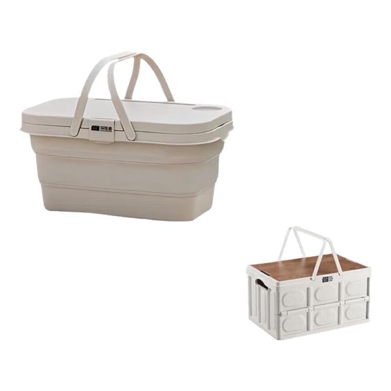 Explorer Outdoor Portable Picnic Storage Basket One Size