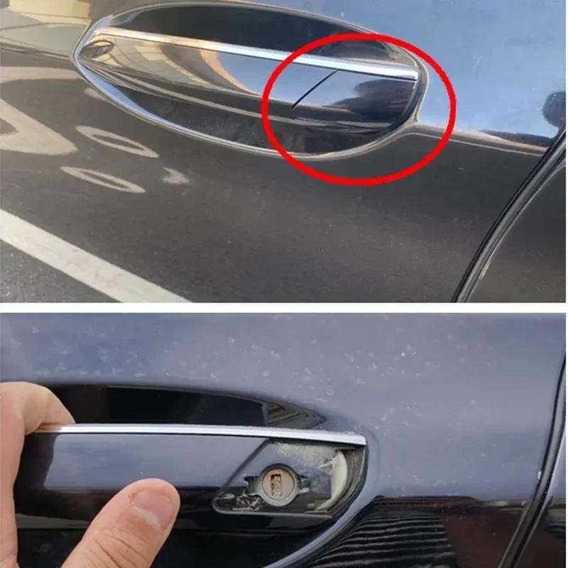 Auto Front Left Driver Side Outer Door Handle Lock Key Hole Cover Cap For BMW 7 Series G11 G12 725 730 740 750 2015-