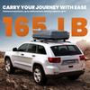 165lbs Aluminium Takräcke Tvärbalkar Kompatibel för 2011-2021 Jeep Grand Cherokee med Spårade Sidoprofiler Takbagagebärare