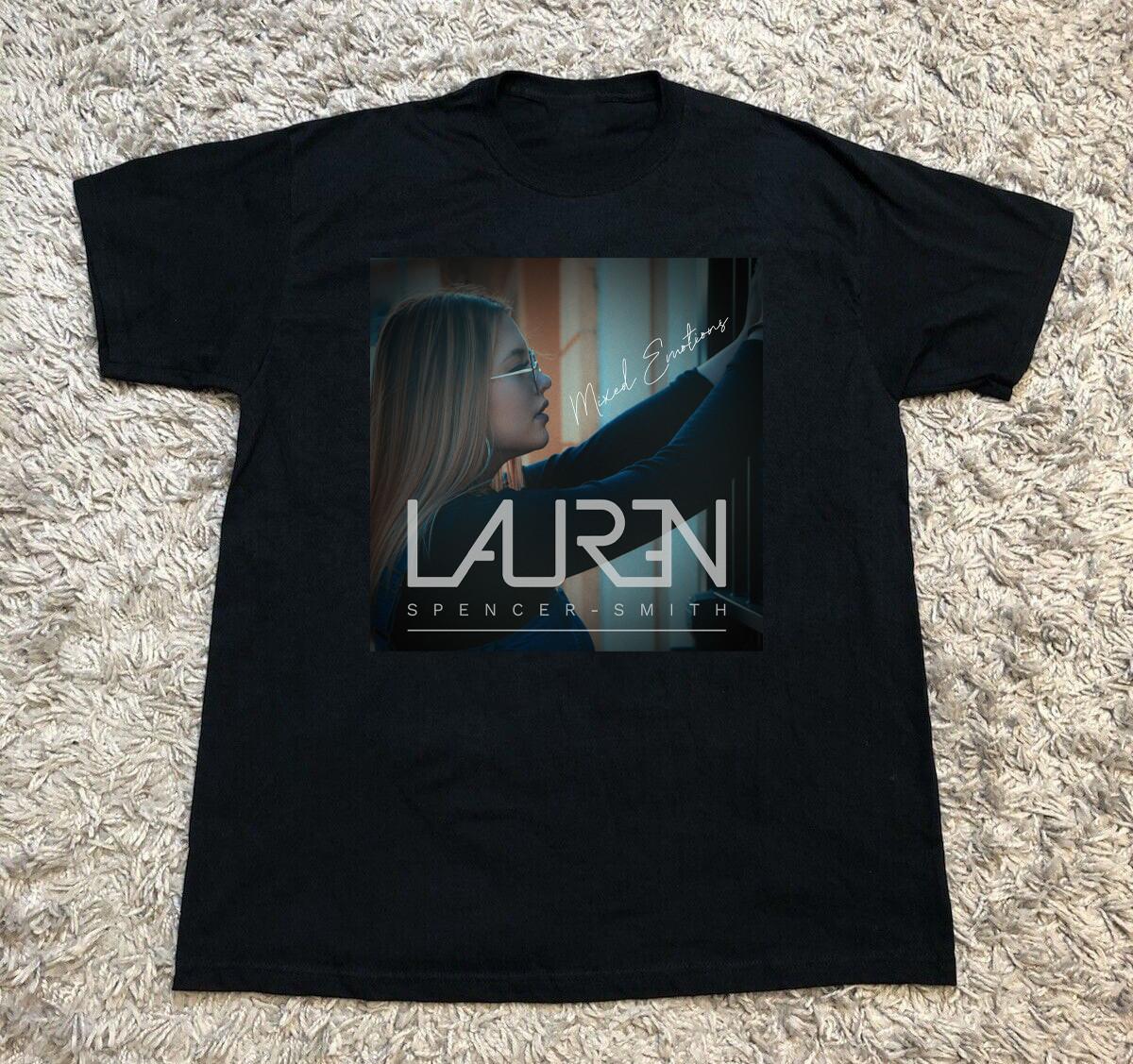 Lauren Spencer-Smith - Mixed Emotions Black Cotton Shirt S-5XL CL169 S