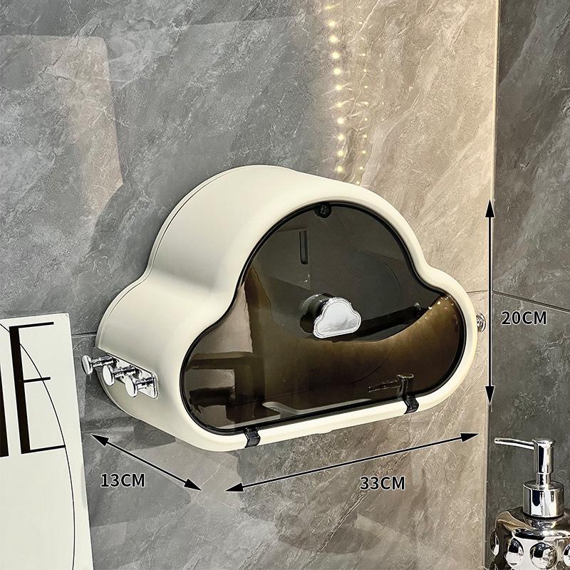 Punch-Free Wall-Mounted Waterproof Tissue Box Holder