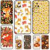 Autumn Leaves Fall Fox Case For Xiaomi POCO M6 Pro X3 X5 X6 Pro F3 F5 M5s Mi 14 Pro 13 13T 11T 12T 12 Lite Cover
