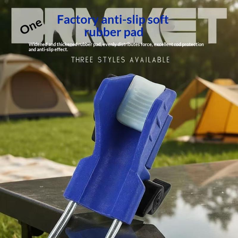 Fishing Rod Holder 360° Adjustable Foldable Stand with Ground Spike 1 Set for Fishing Gifts Angler Accessories