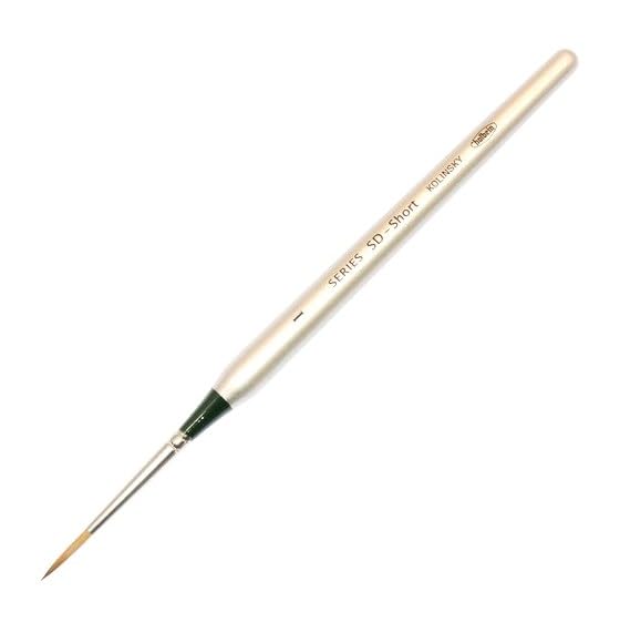 

Кисть акварельная Holbein SD Kolinsky Liner 1 204354 (Малая ось) Нет. коричневый
