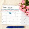 Jan. 2026 - Jun. 2027 Wall Calendar Thick Paper English Calendary New 2026 Calendar  Home