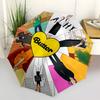 1 stuks BTS Kpop Automatische Vouwparaplu, Automatische Vouwparaplu met 8 Spaken, Handig voor Buitengebruik 029