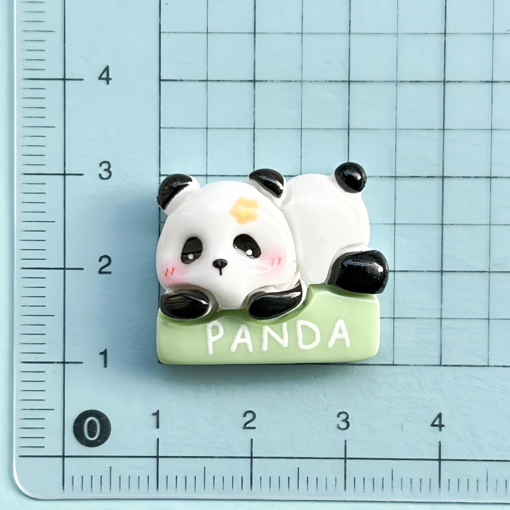 Accesorii Panda Desen Animat Lucrate Manual din Rășină: Magneți de frigider lucioși, Agrafe de păr, Materiale pentru bijuterii