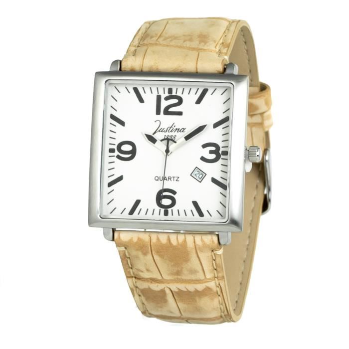 Montre Homme JUSTINA 11002 Argenté - Quartz - Analogique