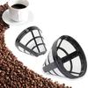 2-Pack No. 4 Reusable Coffee Maker Basket Filters for Ninja Filters, Fits Most 8-12 Cup Basket Drip Coffee Machines