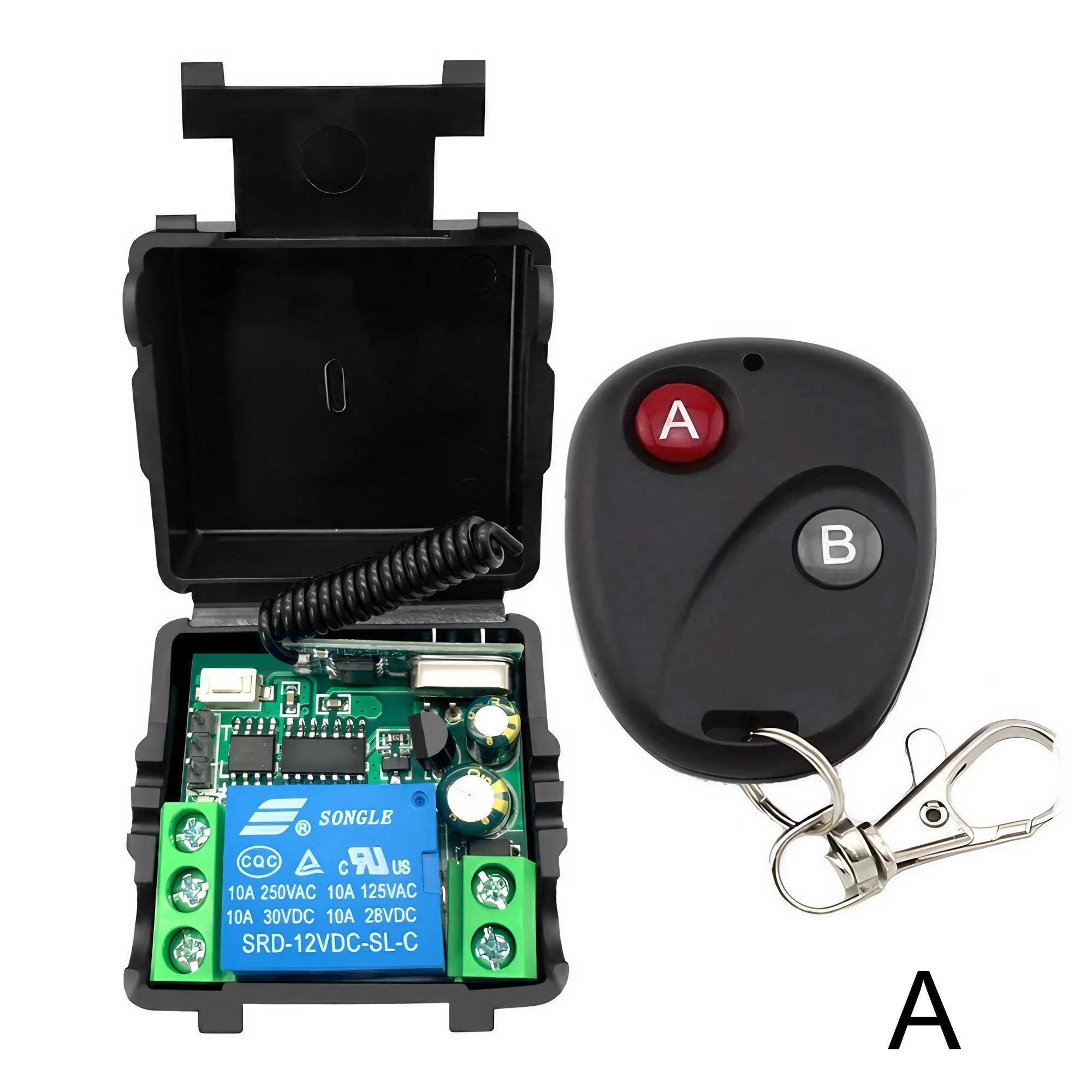 STONEGO 433MHz Wireless RF Remote Control Switch DC 12V Electrical Module Receiver Switch Remote Control for LED Bulb DIY