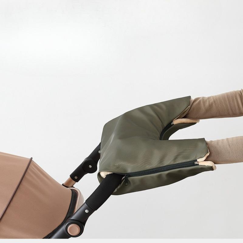 Stroller Winter Gloves Baby Carriage Accessories Pushchair Fleece Lined Windproof Rainproof Cold Protection for Parents
