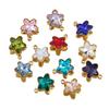 5pcs Stainless Steel Gold Color Charm Colorful Crystal Platstic Star Charms Pendants for DIY Necklace Earrings Jewelry Making