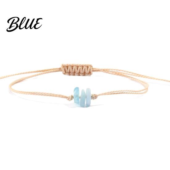 Artificial Crystal Decoration Braided Bracelet Handcrafted Adjustable String Rope Personalized