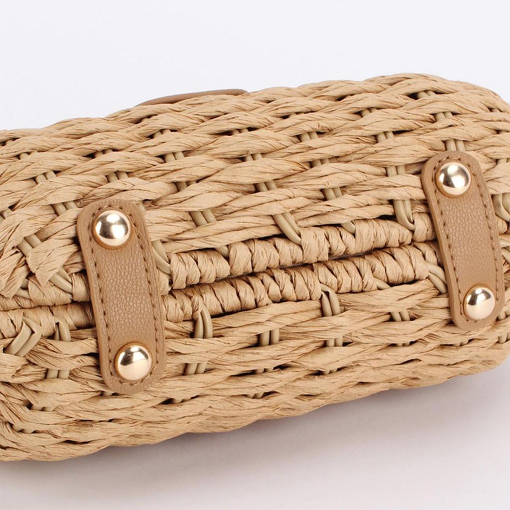 Versatile Handmade Korean Style Women's Straw Crossbody Shoulder Bag