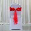 652F Satins Chair Cover Chair Sashes for Wedding Ceremony Dining Hall Party Outdoor Decoration Easy to Install