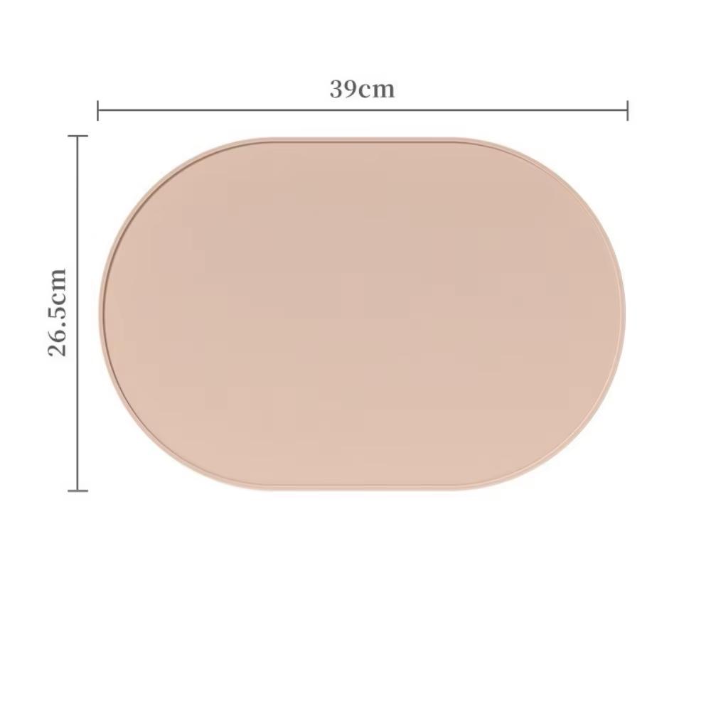 Hittebestendige Waterdichte Vlekbestendige Siliconen Placemats Herbruikbaar Draagbaar Makkelijk Schoon Te Maken Tafelmatten Voor Eten 39x26.5cm