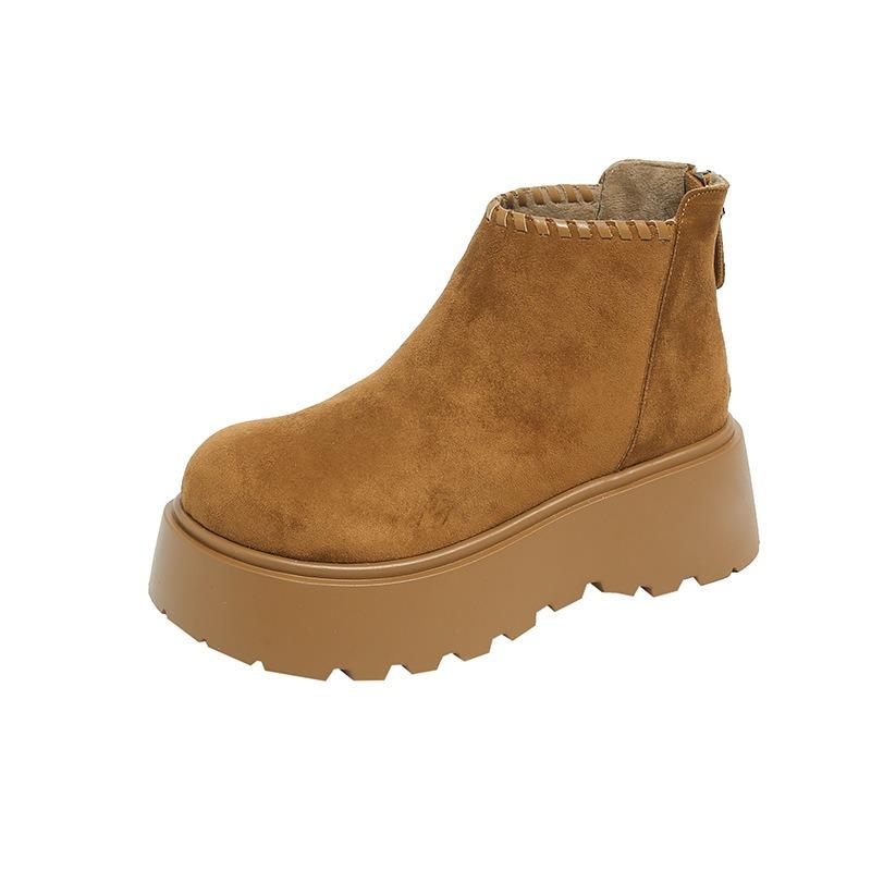 Thick-soled Martin Boots Women's Autumn New Heightening Short Boots Niche Design Versatile Boots