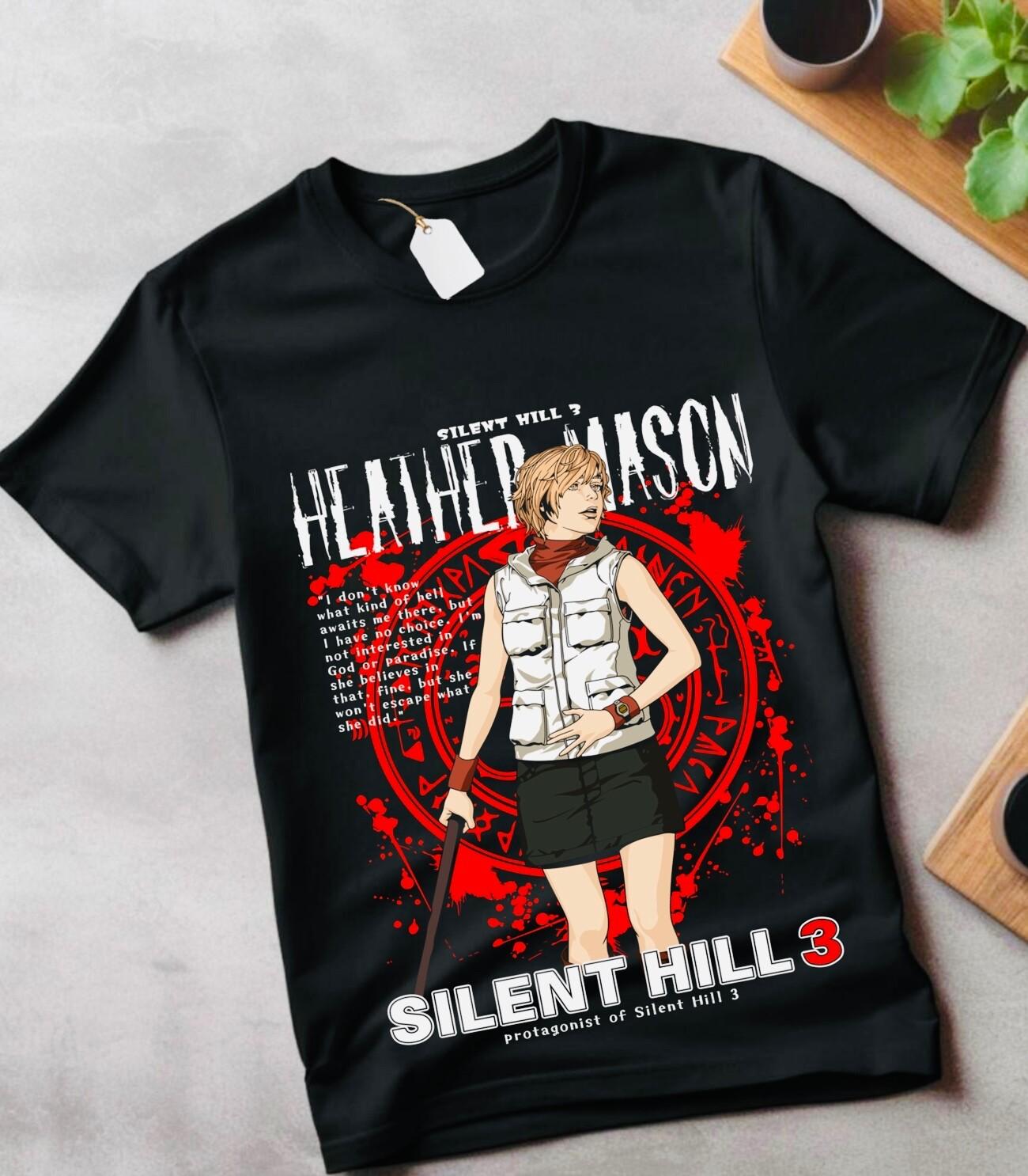 Silent Hill 2 T-shirt Pyramid Head Shirt Silent Hill Game Red Apparel gifT-shirt M